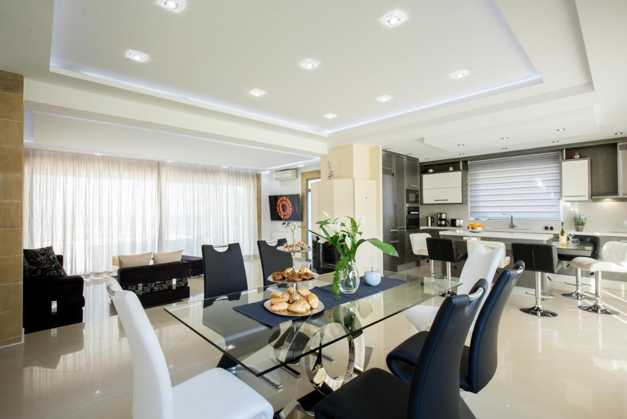 Larimar Luxury Sea View Villa กิสเซมอส ภายนอก รูปภาพ
