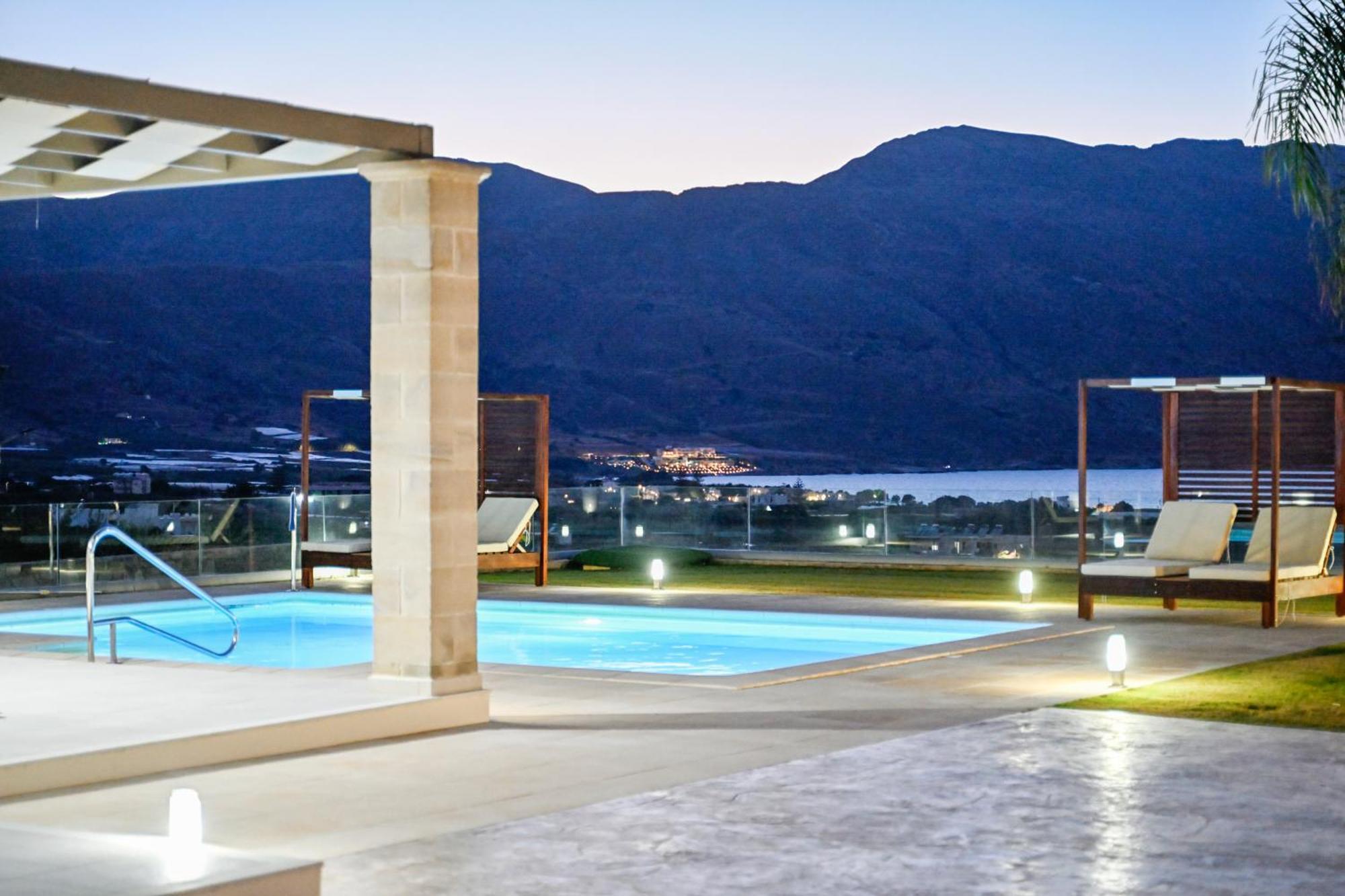 Larimar Luxury Sea View Villa กิสเซมอส ภายนอก รูปภาพ